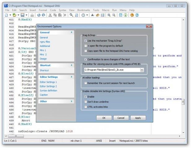Notepad GNU 2.2.8.32